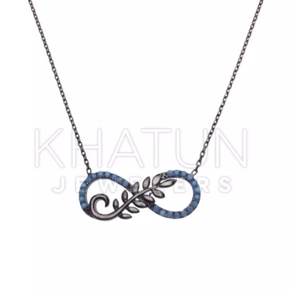 925 Sterling Silver Infinity Branch Love Symbols - Picture 6 of 6
